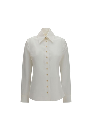Khaite White Cotton Dress Shirt - 4