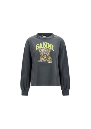 Ganni Gray Cotton Sportswear - L