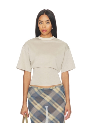 ALL THE WAYS Sharon Top in Taupe. Size XXS. Also in XS, S, M, L, XL.