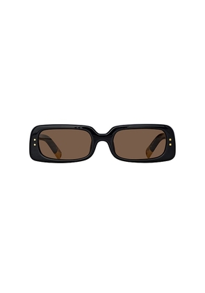JACQUEMUS Jac47 Sunglasses in Black.