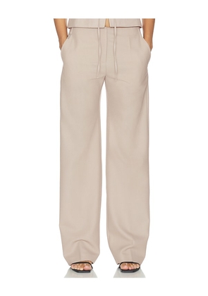 HAELO Straight Leg Trouser in Beige. Size S. Also in XS, XXS, M, L, XL.
