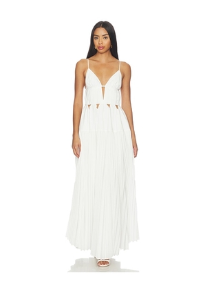SIMKHAI Selene Sleeveless Gown in White. Size 0. Also in 2, 4, 6.