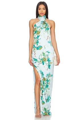 Katie May Sidrit Gown in Teal. Size S. Also in M.