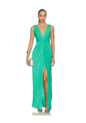 Katie May Leo Gown in Green. Size S. Also in M, L, XL.