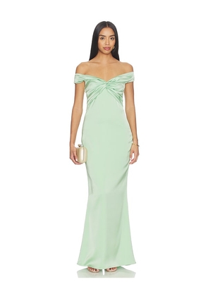 Katie May Liu Gown in Mint. Size S. Also in XXS, XS, M.