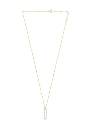 Mazin Jewels Linea Necklace in Metallic Gold.