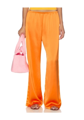 LESET Barb Wide Leg Pant in Orange. Size XS. Also in S, XL.