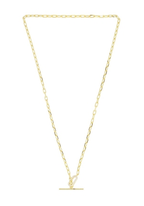 Mazin Jewels Vault Necklace in Metallic Gold.