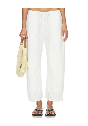 LESET Kyoto Carpenter Pant in White. Size XS. Also in S, M.