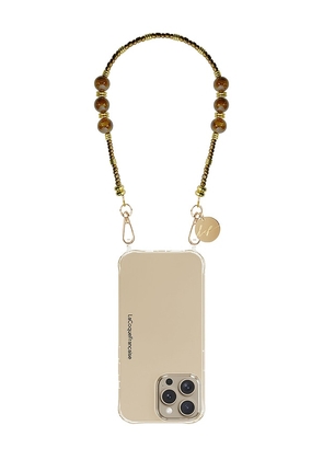 La Coque Francaise Iris Iphone Case Chain in Metallic Bronze.