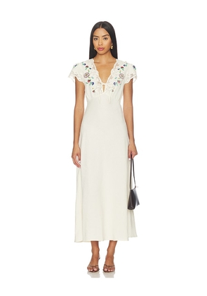 RIXO Amari Dress in Ivory. Size XXS. Also in XS, S, M, L, XL.