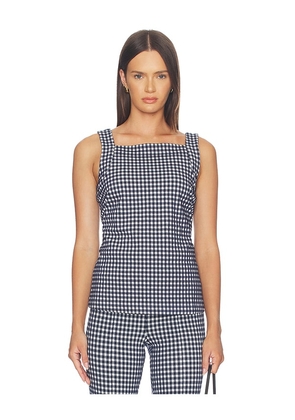 SPANX Ponte High Neck Tank Top in Navy. Size S. Also in M, L, XL, XS.