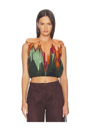 Ulla Johnson Gracie Sleeveless Cotton Top in Multi. Size 00. Also in 0, 2, 4, 6, 8, 10, 12.