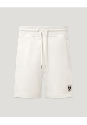 Belstaff Men's Sweatshorts Cotton Fleece Silver Birch Size 2xl