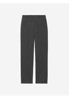 McQueen Flecked Pinstripe Trousers - Grey - Men - 42