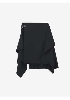 McQueen Draped Kilt - Black - Men - 42