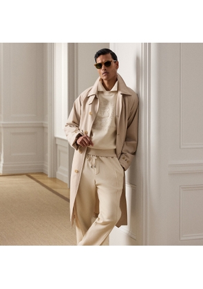 Hand-Tailored Wool-Blend Balmacaan Coat