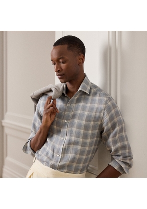 Plaid Linen Twill Shirt