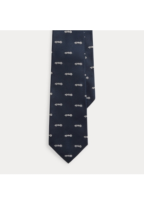 Automobile-Patterned Silk Tie