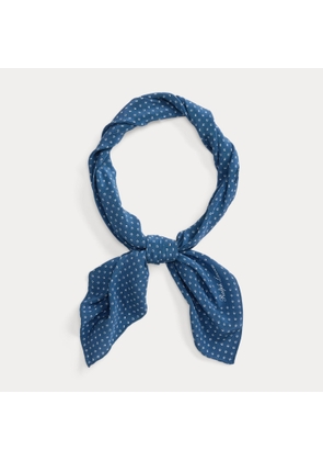 Neat-Print Silk Neckerchief