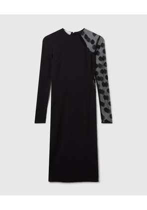 Stella McCartney - Long-Sleeve Polka Dot Miracle Dress, , Size: 38