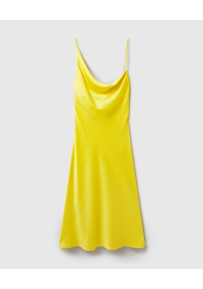 Stella McCartney - Cowl Neck Slip Satin Dress, , Size: 42