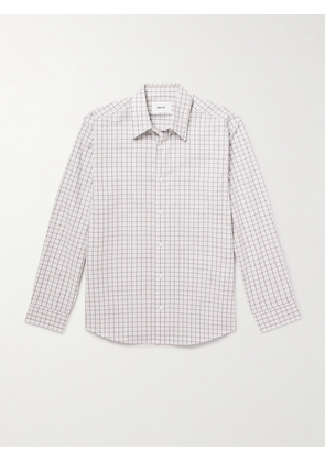 NN07 - Quinsy 50070 Checked Organic Cotton-Poplin Shirt - Men - Brown - S