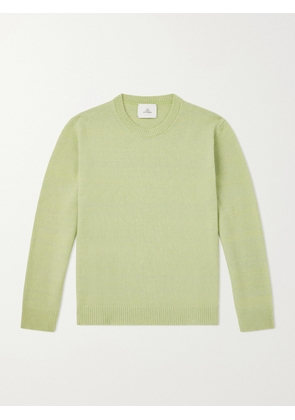 The Elder Statesman - Nimbus Cashmere and Silk-Blend Sweater - Men - Green - S