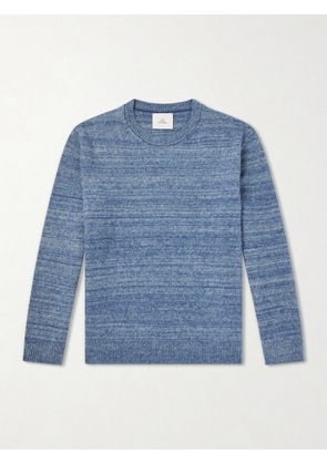 The Elder Statesman - Nimbus Striped Cashmere and Silk-Blend Sweater - Men - Blue - S