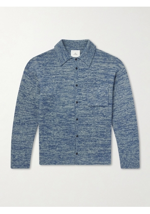 The Elder Statesman - Knitted-Cashmere and Silk-Bend Cardigan - Men - Blue - S