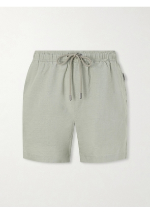Onia - Straight-Leg Linen and Lyocell-Blend Shorts - Men - Green - S