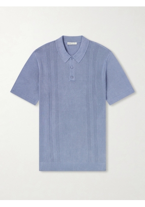 Onia - Knitted Polo Shirt - Men - Blue - S