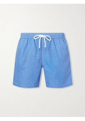 FEDELI - Madeira Printed Straight-Leg Swim Shorts - Men - Blue - XS
