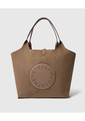 Stella McCartney - Logo Reversible Tote Bag, Woman, Tan