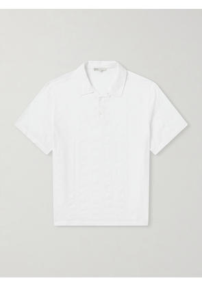 Onia - Cotton and Linen-Blend Polo Shirt - Men - White - S