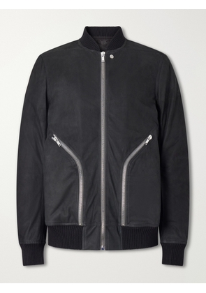 Rick Owens - Bauhaus Leather Zip-Up Flight Jacket - Men - Black - IT 46