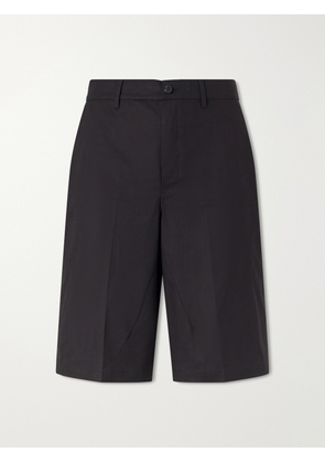 Rick Owens - Straight-Leg Cotton-Blend Canvas Shorts - Men - Black - UK/US 28