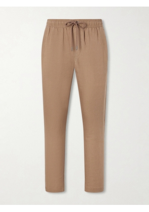 Onia - Straight-Leg Linen and Lyocell-Blend Trousers - Men - Brown - XS