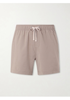 Onia - Land To Water Straight-Leg Mid-Length Swim Shorts - Men - Brown - S