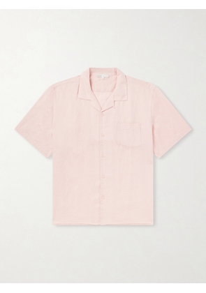 Onia - Convertible-Collar Linen and Lyocell-Blend Shirt - Men - Pink - S