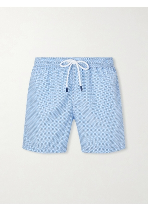 FEDELI - Madeira Printed Straight-Leg Swim Shorts - Men - Blue - XS