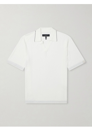 Rag & Bone - Conrad Cotton and Silk-Blend Polo Shirt - Men - White - XS