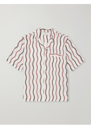 Frescobol Carioca - La Marzocco Striped Tencel® and Linen-Blend Pyjama Shirt - Men - Neutrals - S