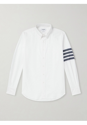 Thom Browne - Striped Cotton Shirt - Men - White - 0