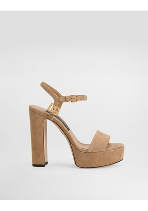 Dolce & Gabbana Sandalo Plt - Woman Sandals And Wedges Turtle Dove 37