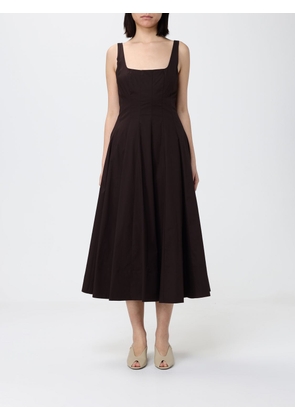 STAUD Dress Woman color Brown