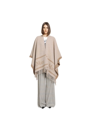 Jacquard Wool Poncho