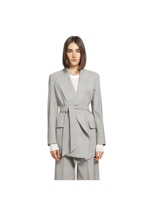 Glen Plaid Wool Robe-inspired Coat