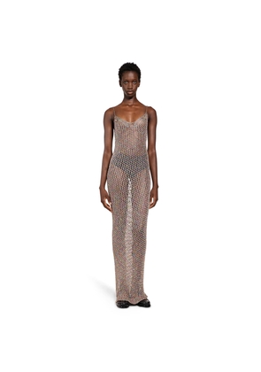 Openwork Long Crochet Slip Dress