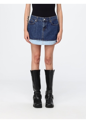 7 FOR ALL MANKIND Skirt Woman color Blue
